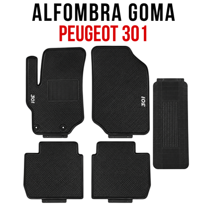 Alfombra Peugeot 301 Set Juego Alfombras En Goma Originales específicas