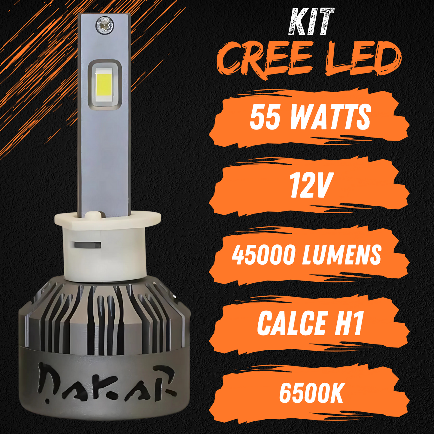 Kit Lámparas Cree Led Auto Ir100 Dakar Luces Led H1 H3 H4 H7 H8 H11 H27