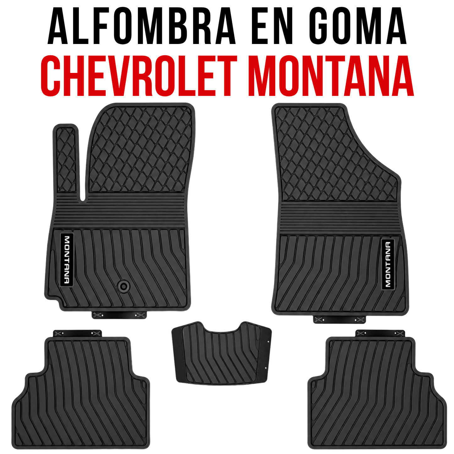 Alfombra Chevrolet Montana Bandeja En Goma 5d Alfombra Piso 2022 a 2026