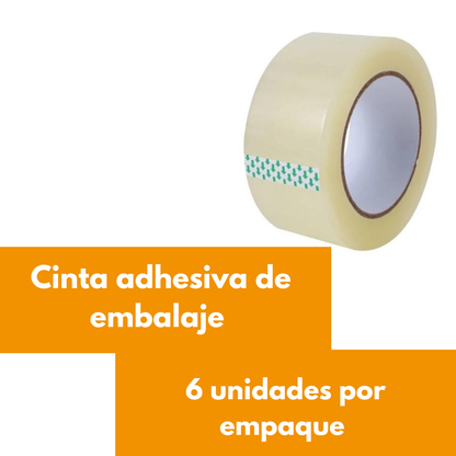 Cinta Adhesiva Embalaje Amarilla 48mm Pack 6 New Star Amarillo Liso