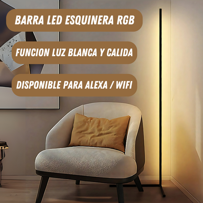 Barra Tira Led Rgb Esquinera Lampara Luces Ambilight Wifi Bt