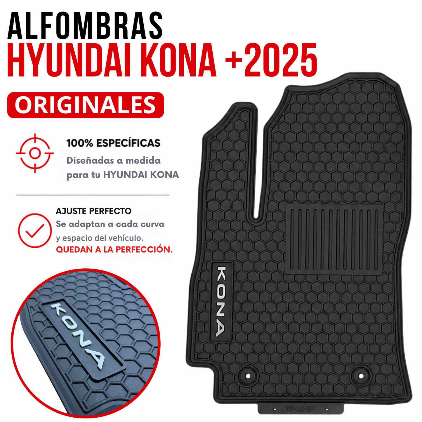 Juego alfombra HYUNDAI KONA HIBRIDA +2025 Específicas SUV