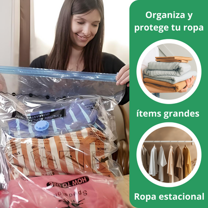 Bolsa De Vacío Para Guardar Ropa Aspiradora Ropa Viaje X5uni