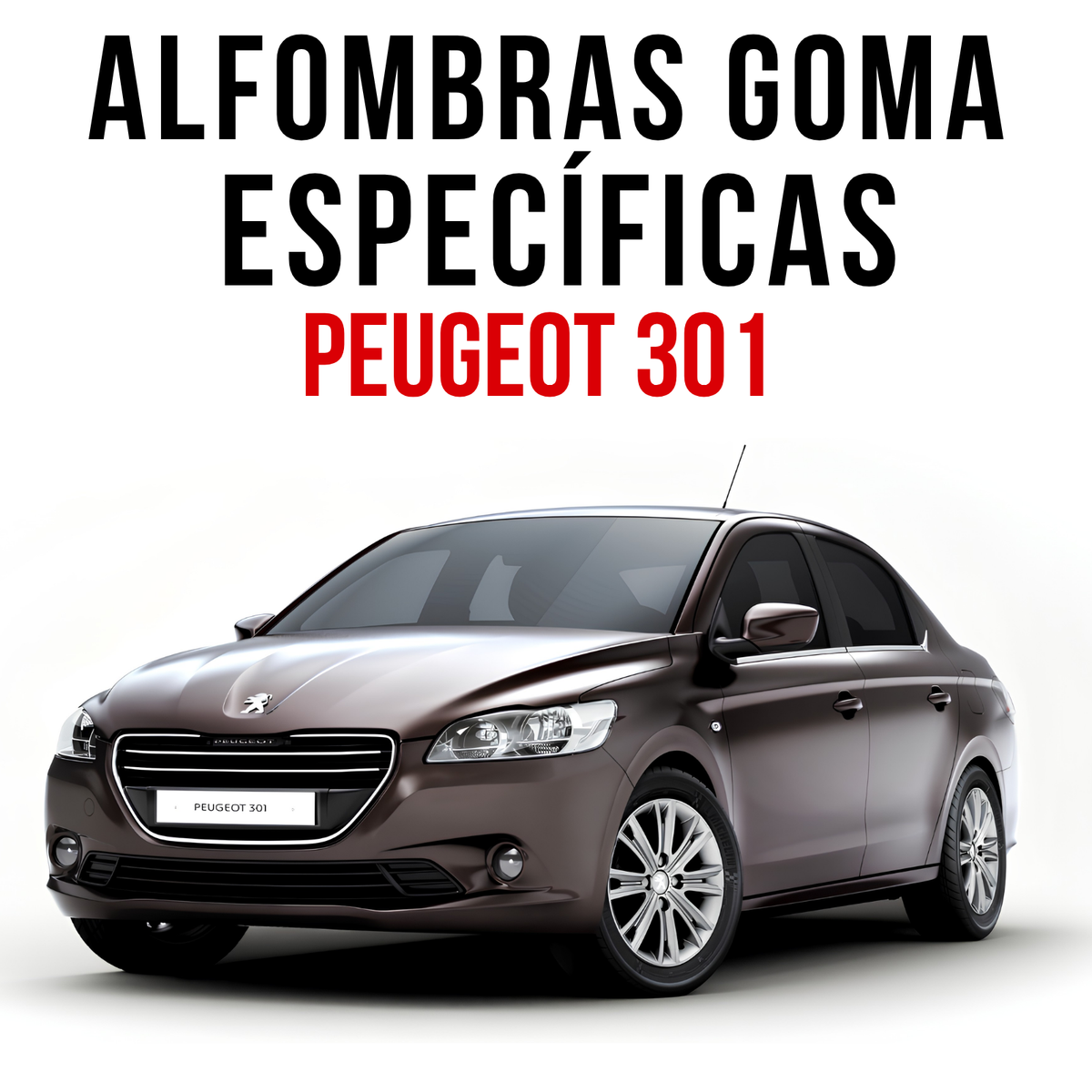 Alfombra Peugeot 301 Set Juego Alfombras En Goma Originales específicas