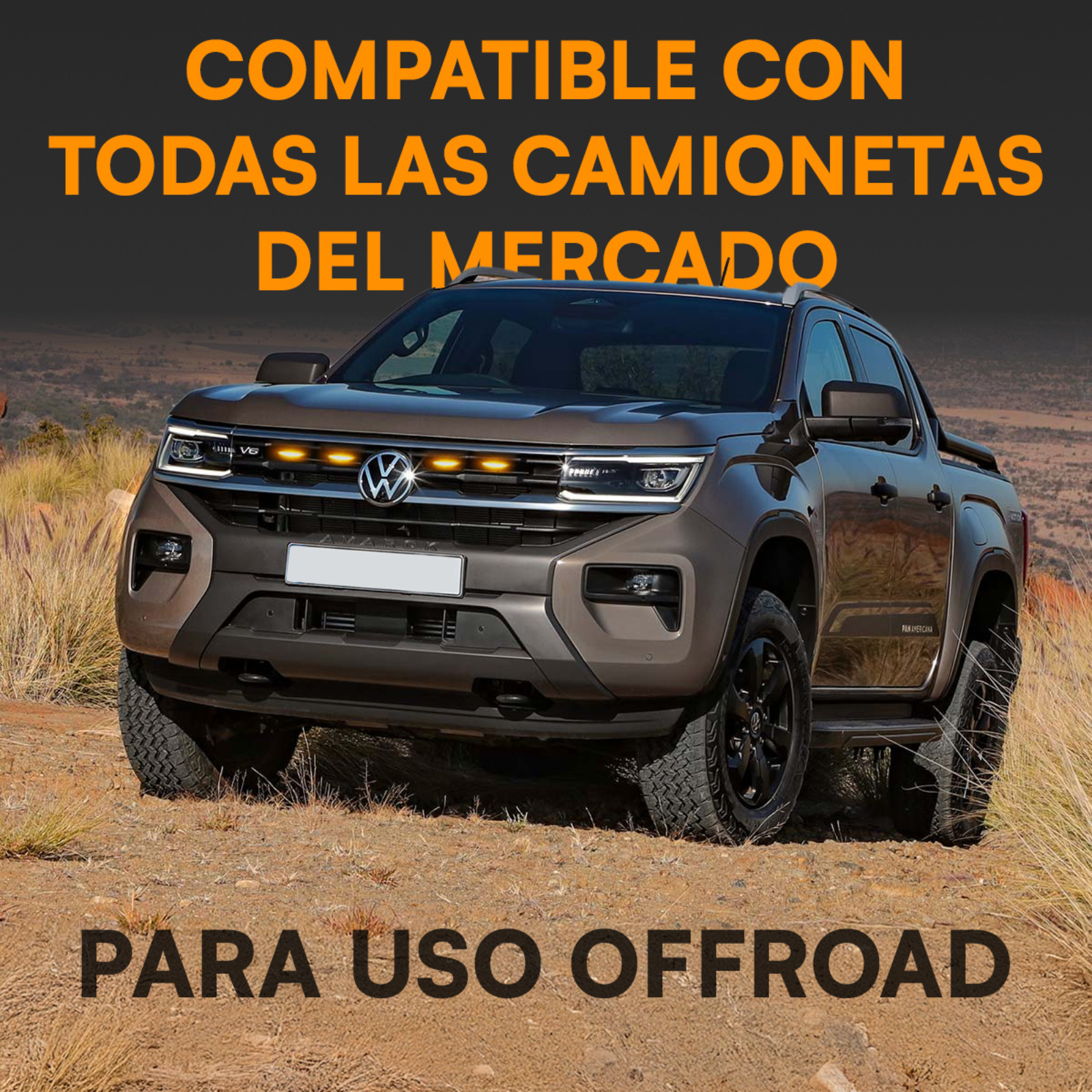 Kit Lamparas Led Para Parillas Camionetas Autos Ambar