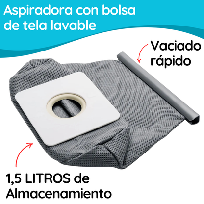 Aspiradora Xion 1500w Compacta Para Hogar Potente Con Bolsa