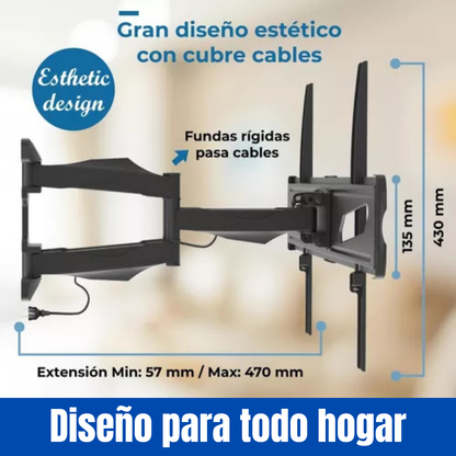 Soporte Para Smart Tv Led Televisor Móvil Articulado 32-70
