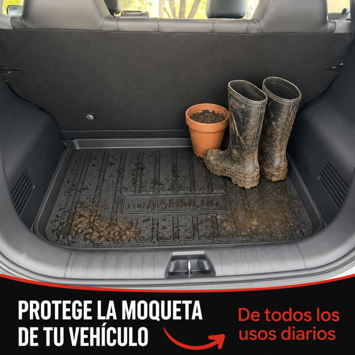 Alfombra Baúl Valija De Nammi Bandeja Rígida Auto Específica