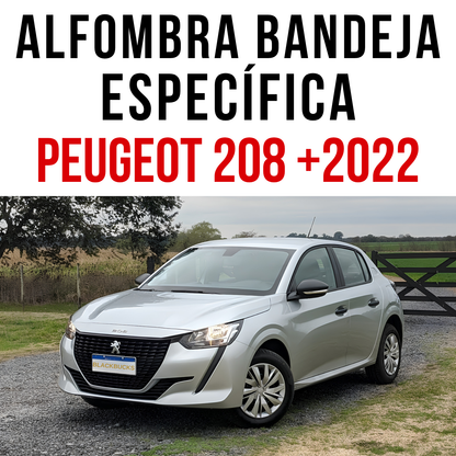 Alfombra PEUGEOT 208 Bandeja Rígida 5d Bandeja De Piso Auto Set alfombras TPE RÍGIDO