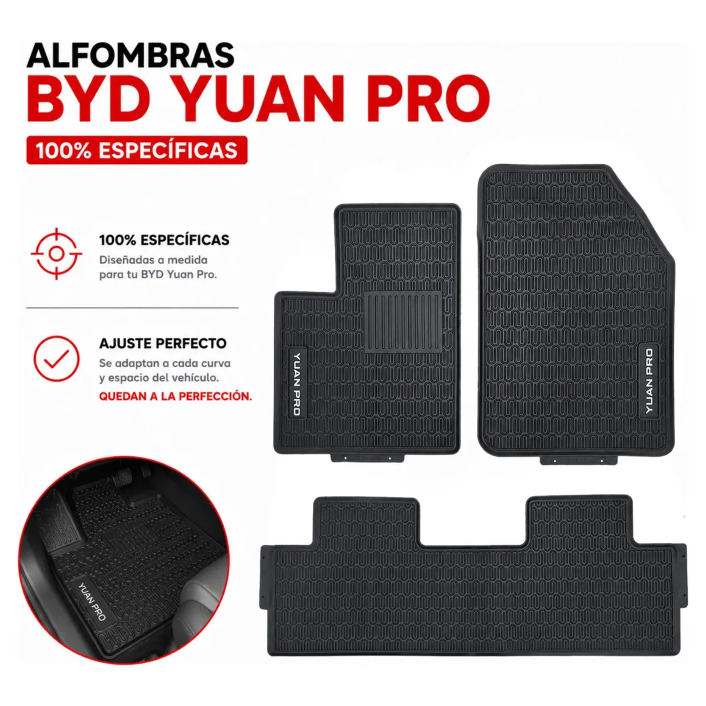 Juego Alfombra Byd Yuan Pro Auto Suv Específica Originales