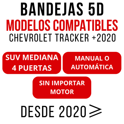 Alfombra Chevrolet TRACKER Bandeja Rígida 5d Bandeja De Piso