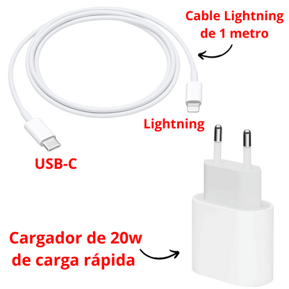 Cargador con cable compatible para Iphone