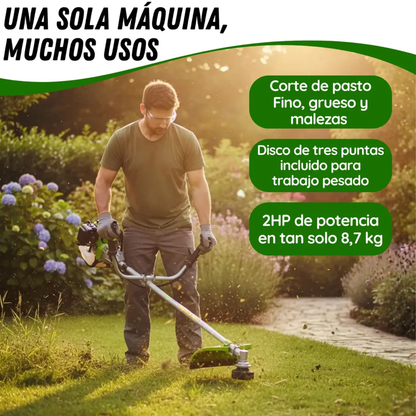 Desmalezadora Cortadora De Pasto Bordeadora A Nafta 52cc Forest y Garden
