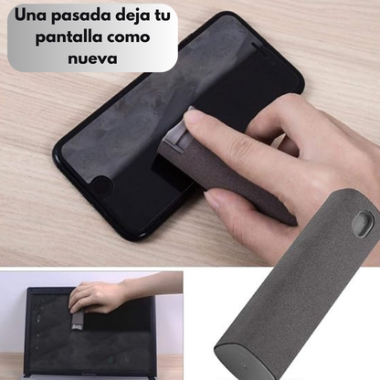 Kit Limpiador De Pantallas Para Celular Y Pc En Spray 2 En 1