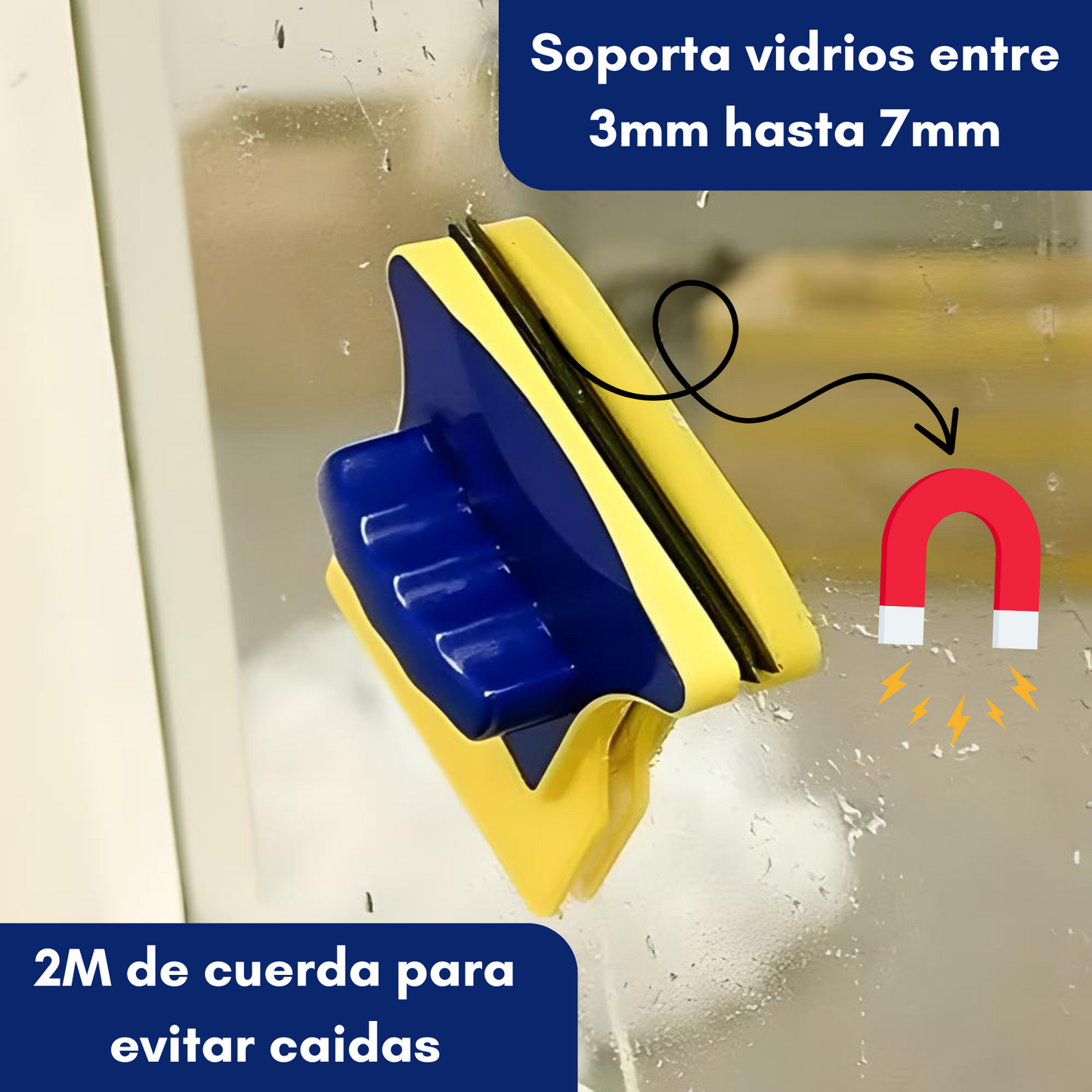 Limpiador De Vidrios Magnético Imán Limpiador De Ventanas