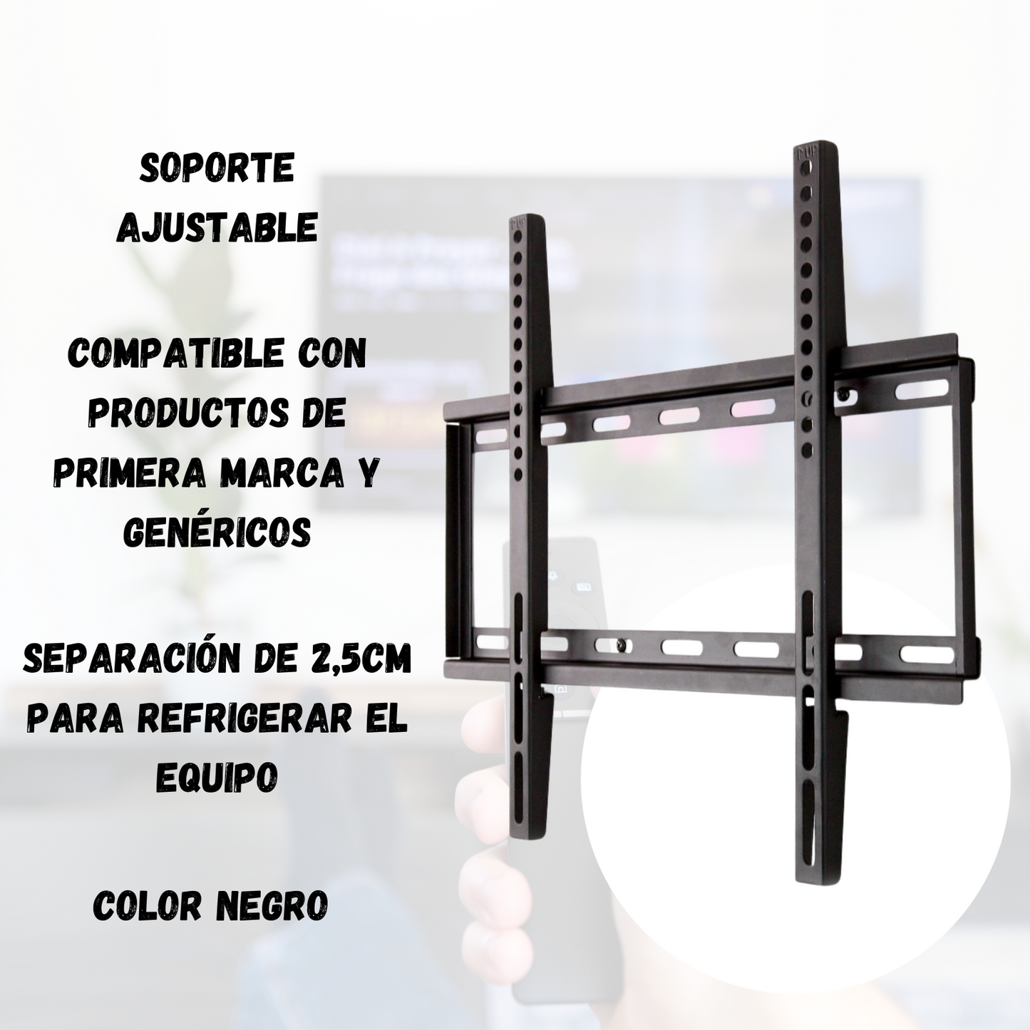 Soporte Para Tv Televisor Fijo Total En Pared Soporte Universal 32 43 50 55