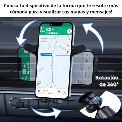Soporte Para Celular De Auto Universal Ajustable En Rejilla