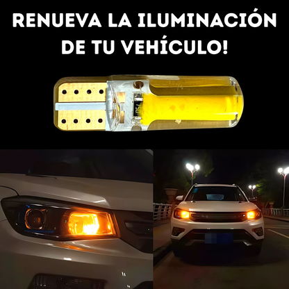 Lampara Led Para Auto T10 Posición Blanca Ambar Amarilla W5W