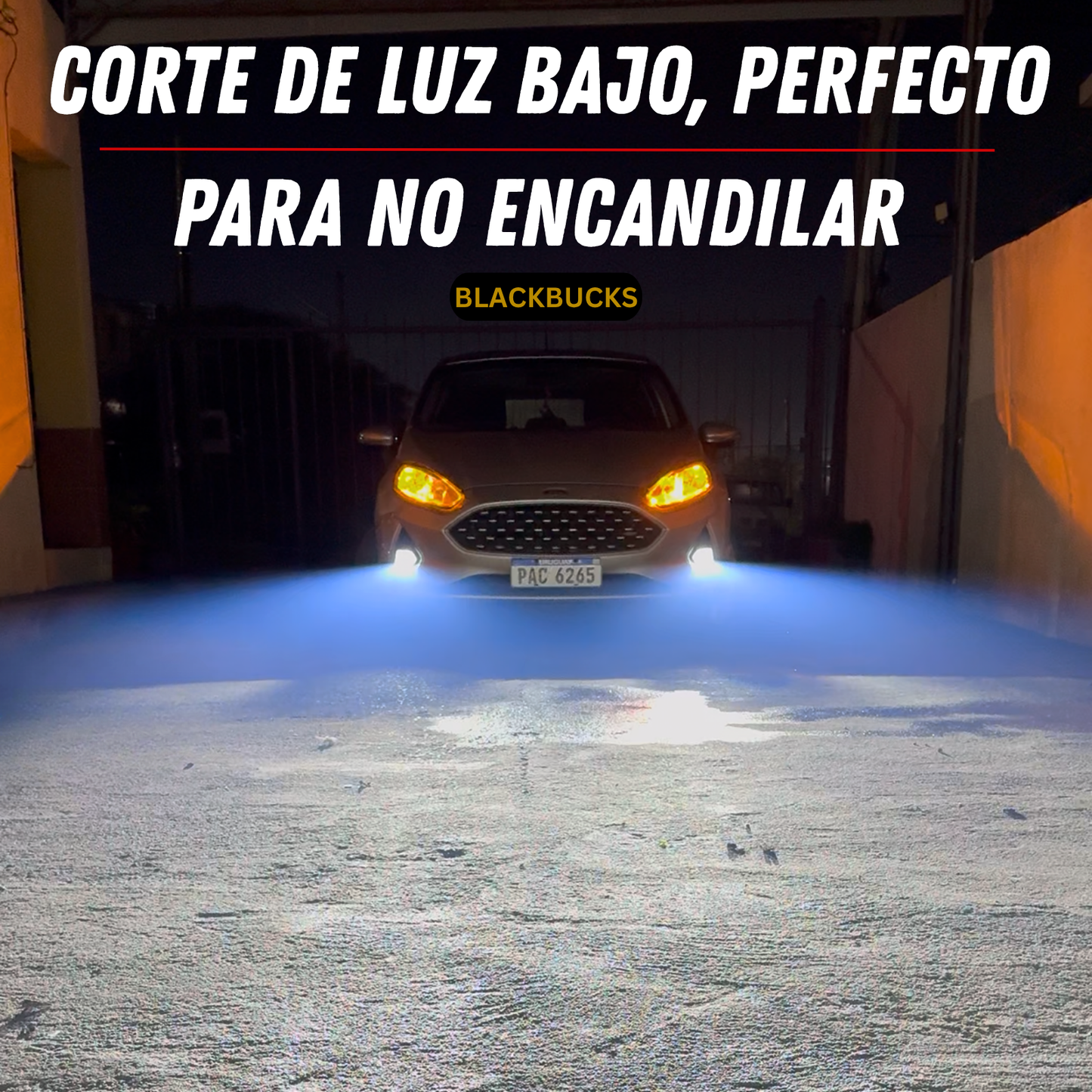 Kit Faros Camineros Led Con Lupa Proyectores H11 Auxiliares
