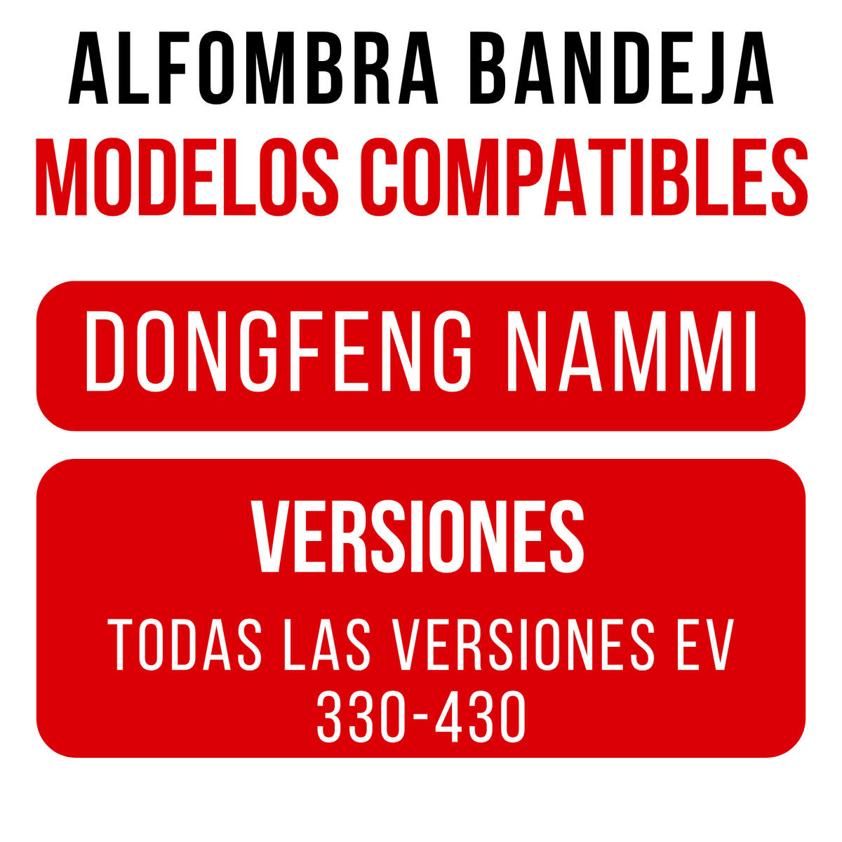 Alfombra Dongfeng Nammi Juego Bandeja Rígida 5d Original auto