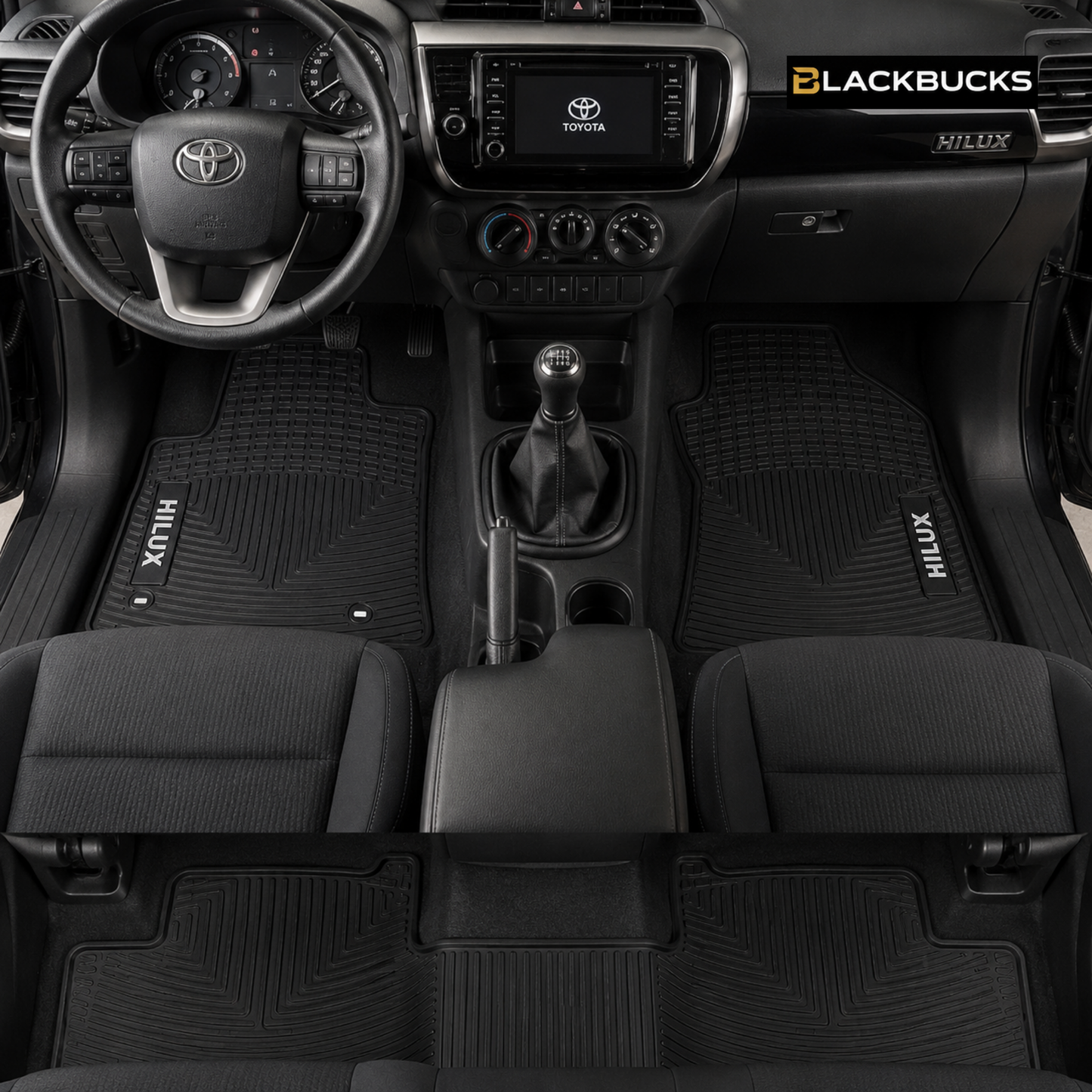 Juego Alfombras Toyota Hilux +2016 En Goma Especificas