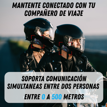 Intercomunicador Moto Casco Inalámbrico Bluetooth Llamadas