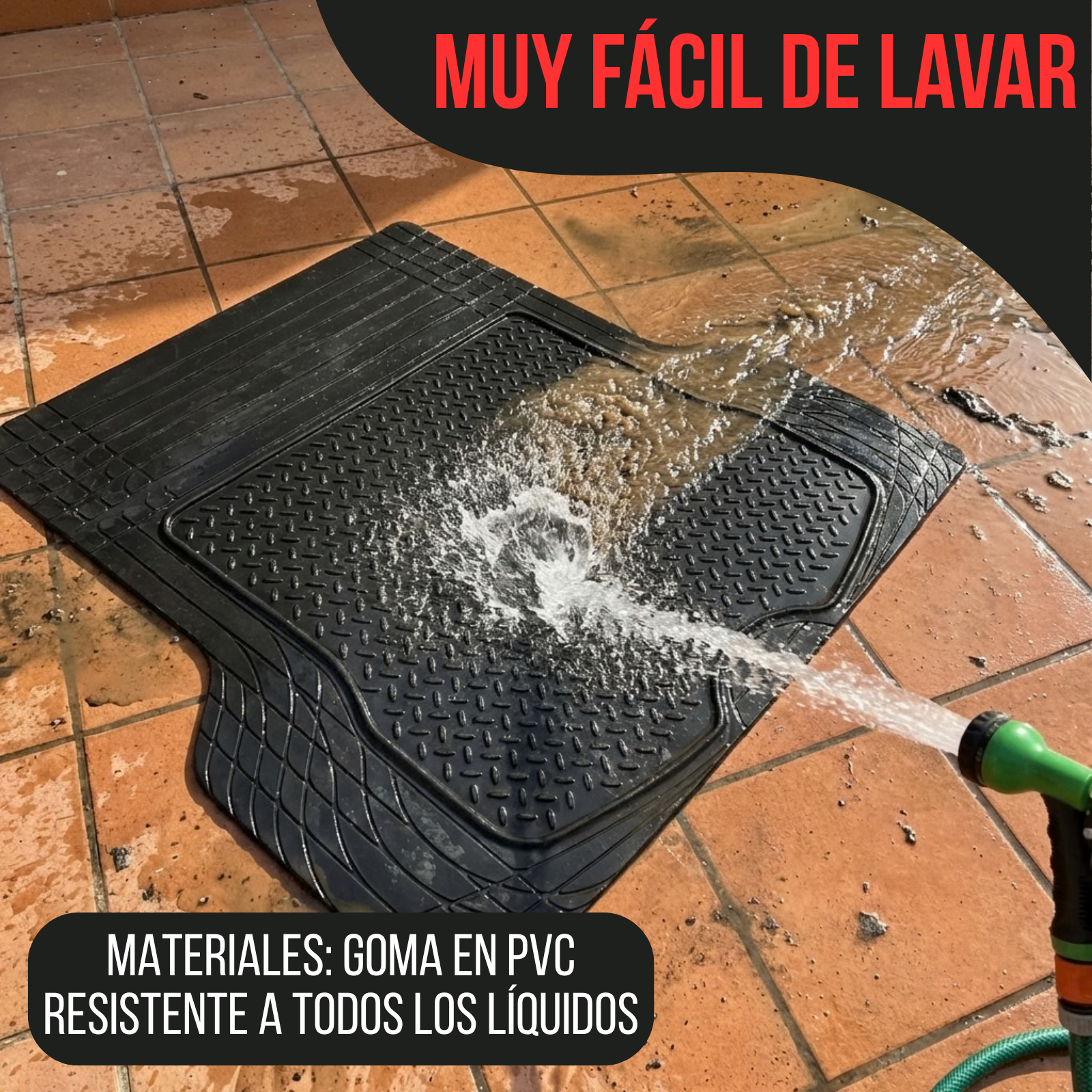 Alfombra Baúl Valija Suv Auto Camioneta Goma Universales