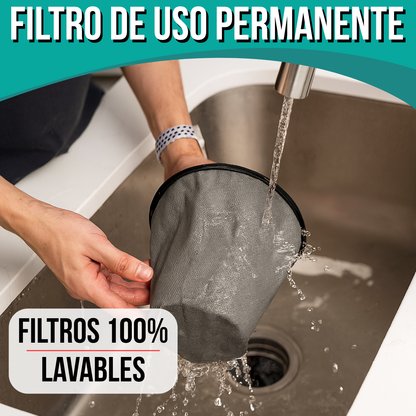 Aspiradora Industrial Profesional Sin Bolsa Tacho Balde 2200W