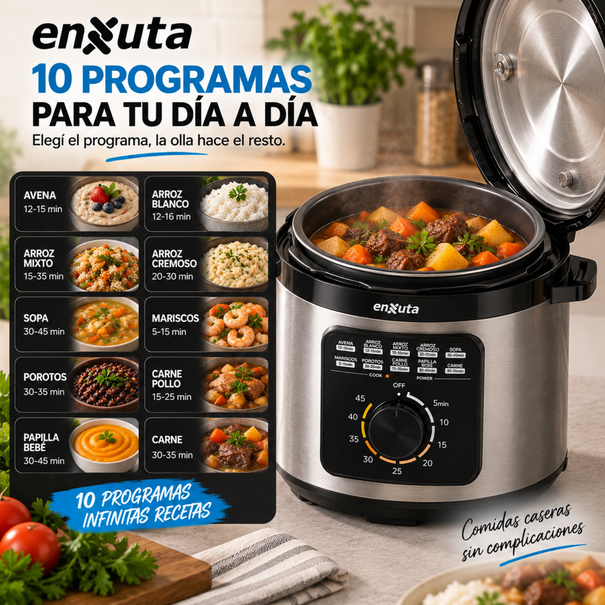 Olla Arrocera A Presión Eléctrica Olla Comida Arroz 1000w