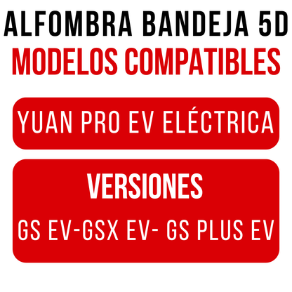 Alfombra Bandeja Rígida Byd Yuan Pro Juego 5d Original Suv