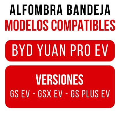 Alfombras Byd Yuan Pro De Bandeja Rígida 5d Alfombra Auto Suv