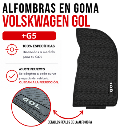 Set Alfombras Auto Volkswagen Gol Juego Especifico En Goma