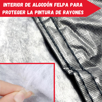 Funda Cubre Auto afelpada Cobertor Protector Lona Impermeable Felpa