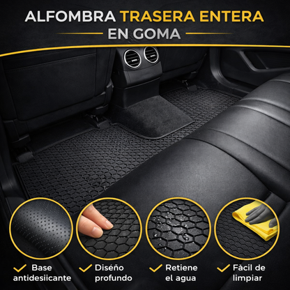 Juego Alfombra Para Auto De Goma Alfombras Universales Autos