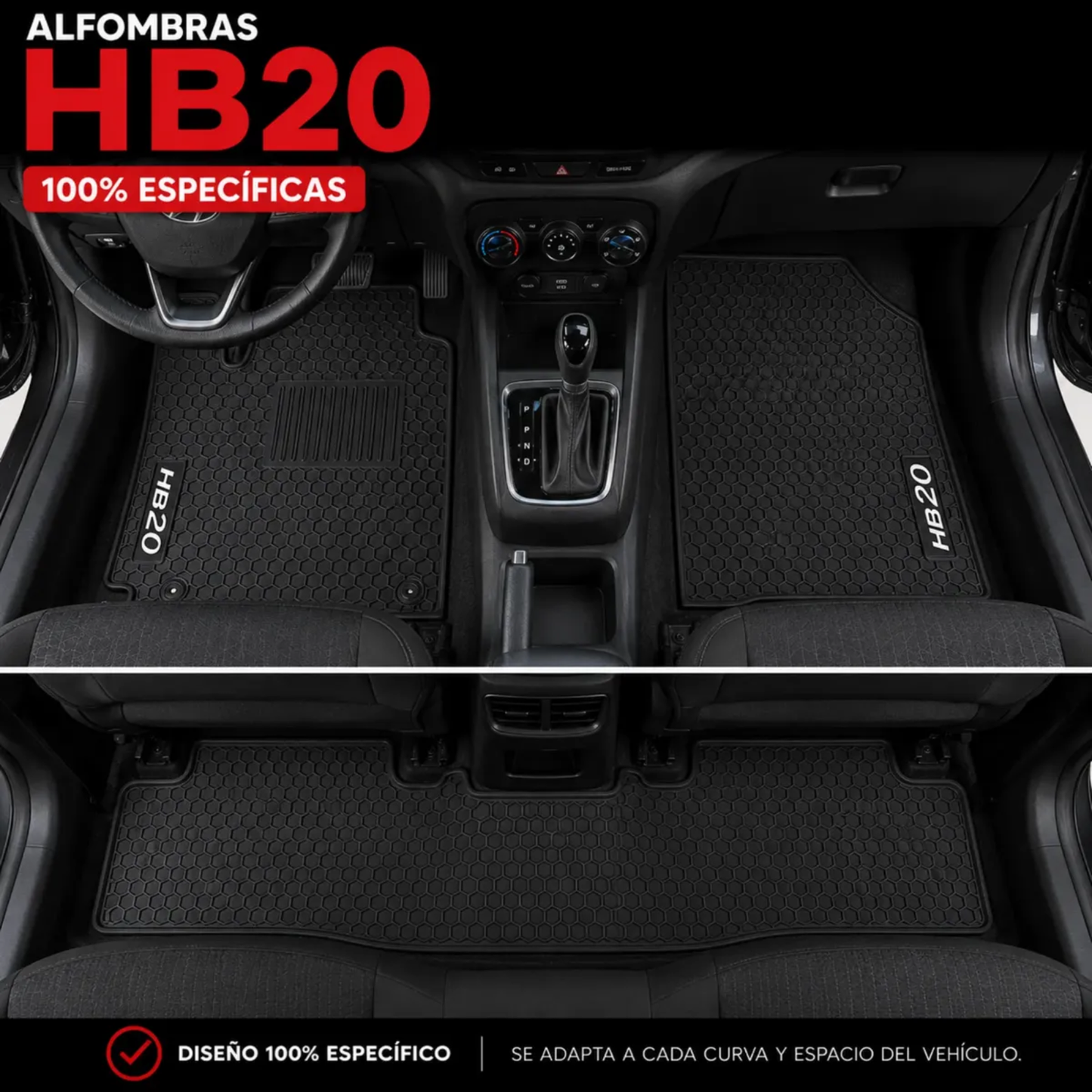 Juego Set Alfombras Hyundai Hb20 Especificas Originales