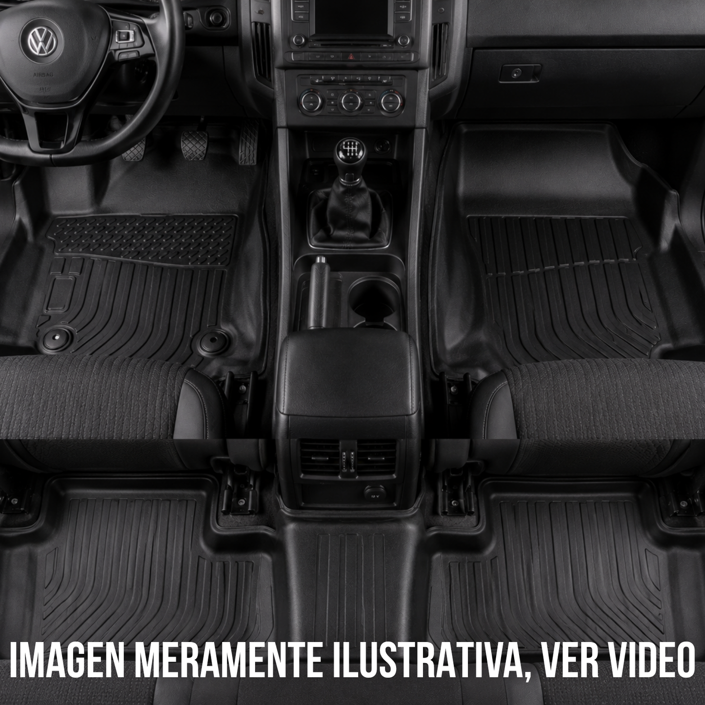 Alfombra Volkswagen Amarok Bandeja Rígida 5d Bandeja De Piso