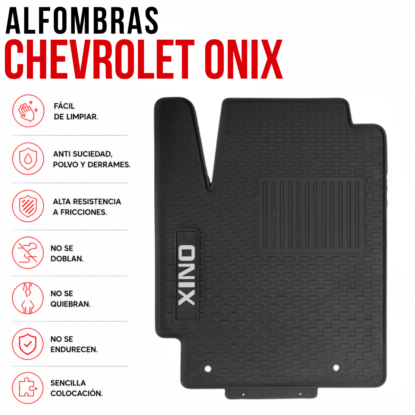 Juego Set Alfombras Chevrolet Onix Originales Especificas