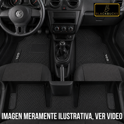 Set Alfombras Auto Volkswagen Gol Juego Especifico En Goma