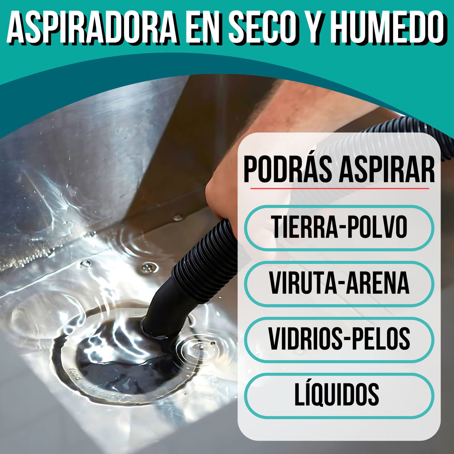 Aspiradora Industrial Profesional Sin Bolsa Tacho Balde 2200W