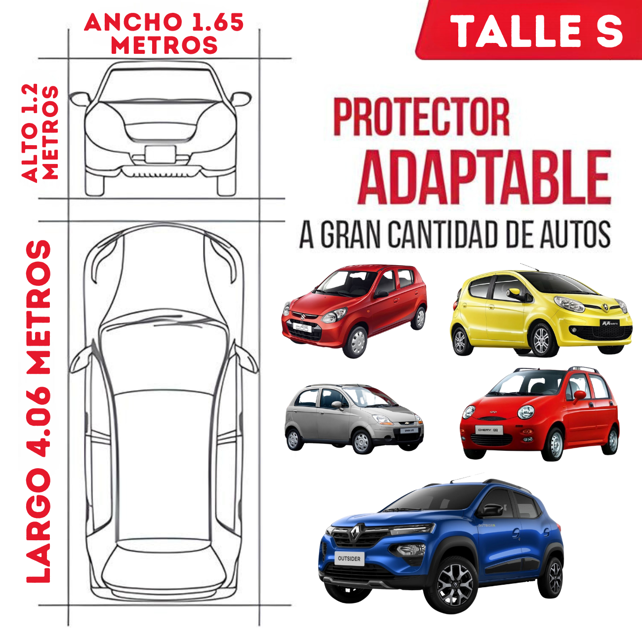 Funda Cubre Auto Antigranizo Lona Impermeable Cobertor Autos