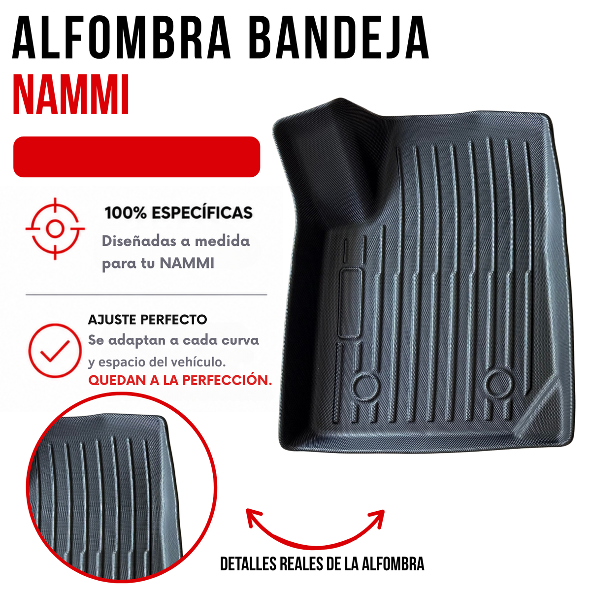 Alfombra Dongfeng Nammi Juego Bandeja Rígida 5d Original auto