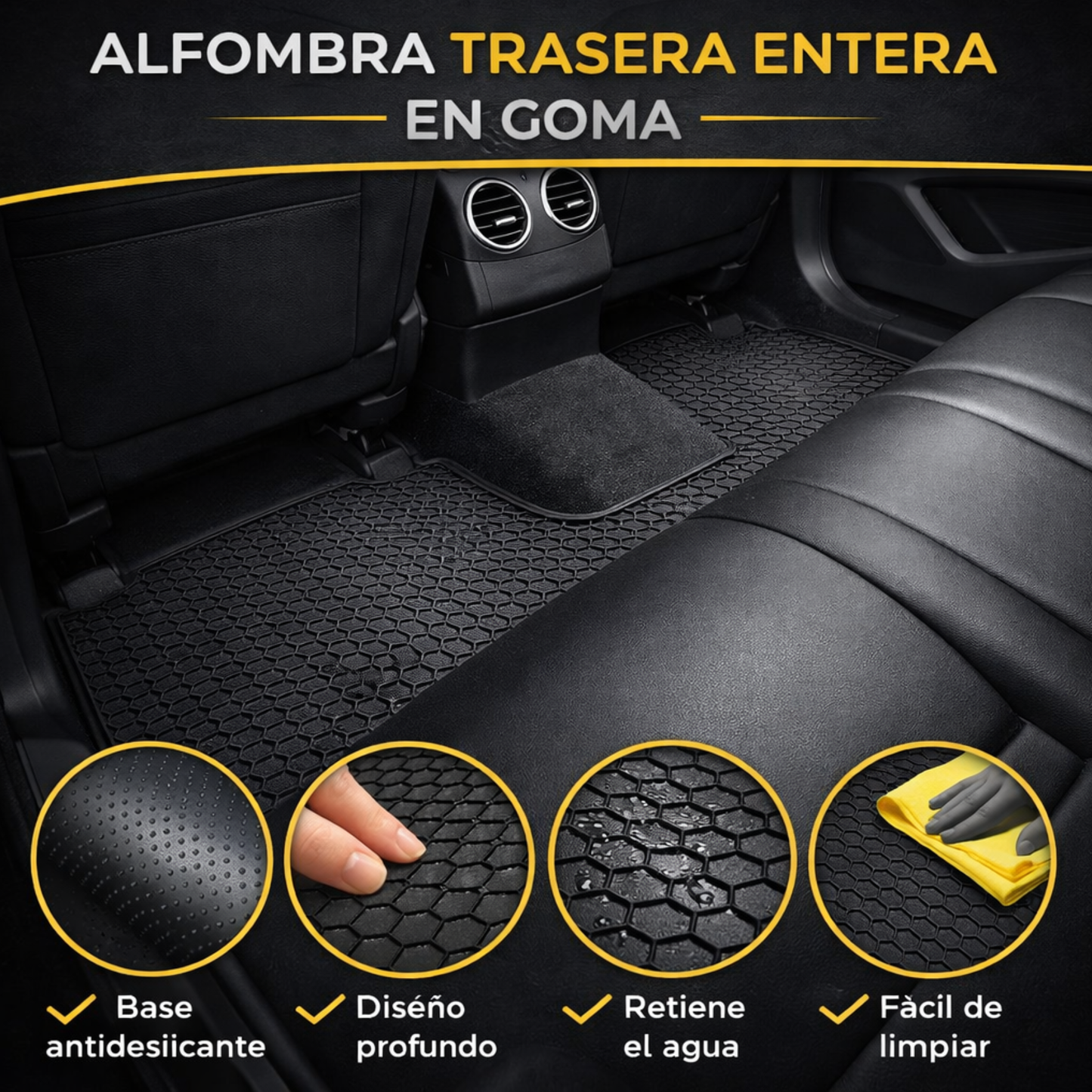 Juego Alfombras Universales Auto Alfombra Baúl Suv Camioneta