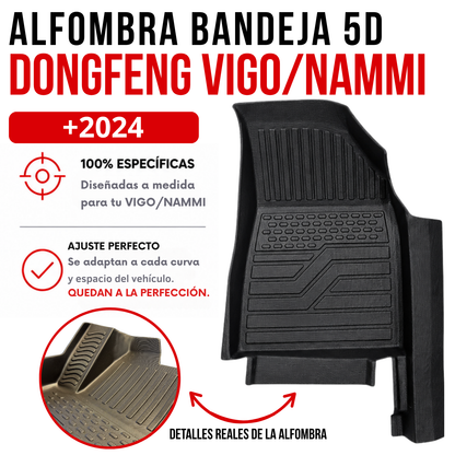 Alfombra Dongfeng Nammi y SUV VIGO Juego Bandeja Rígida 5d Original