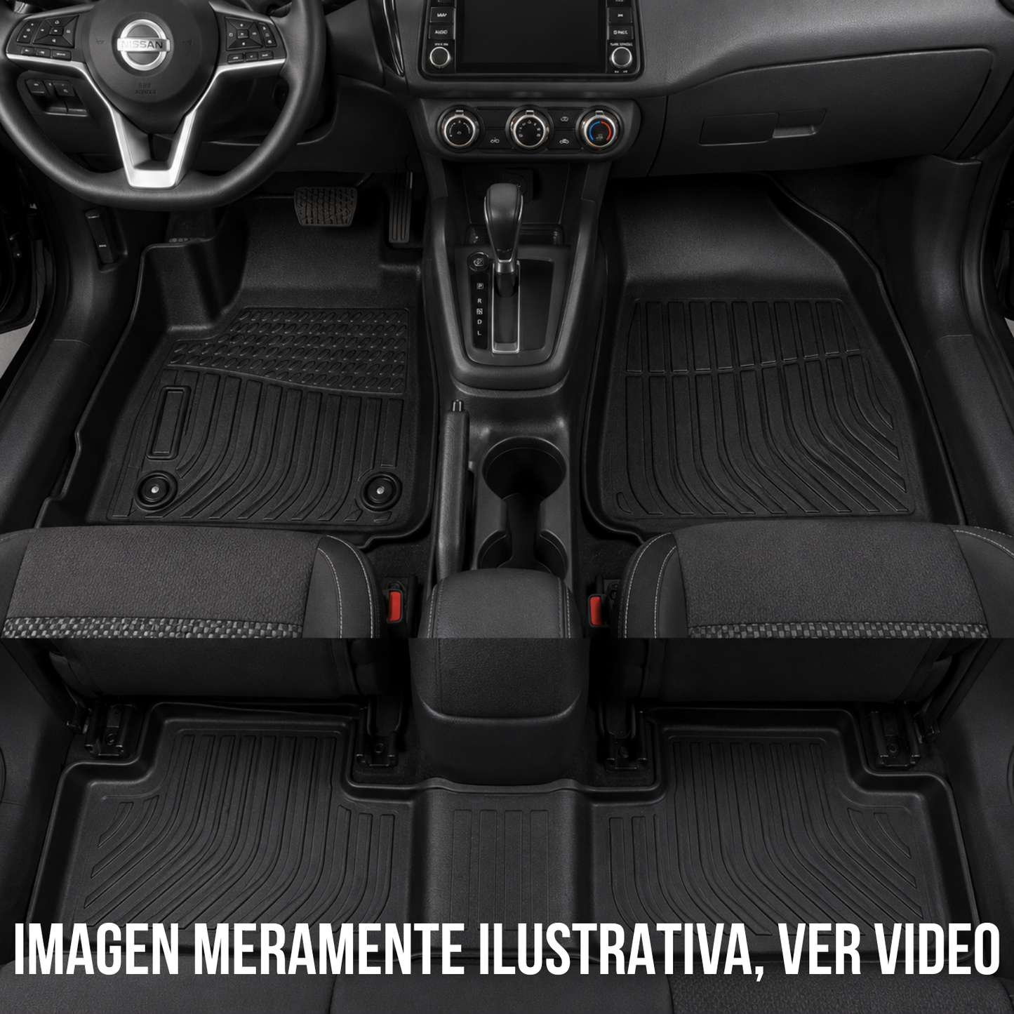 Alfombra Nissan Versa 2020/2024 Bandeja Rígida 5d Bandeja De Piso Dura