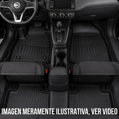 Alfombra Nissan Versa 2020/2024 Bandeja Rígida 5d Bandeja De Piso Dura