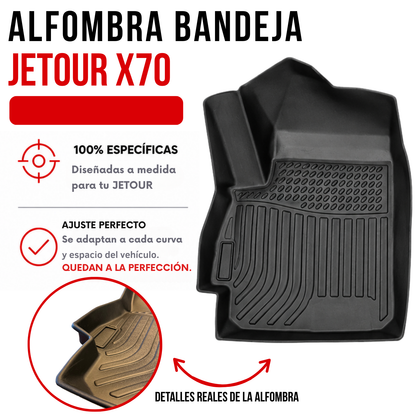 Juego Alfombra Jetour X70-x70plus Bandeja Rígida 5d Auto Suv Set de alfombras TPE