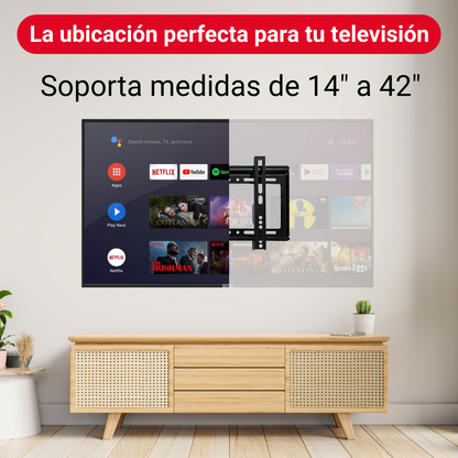 Soporte Tv Televisores De 14 A 42 Pulgadas Fijo Universal Tv