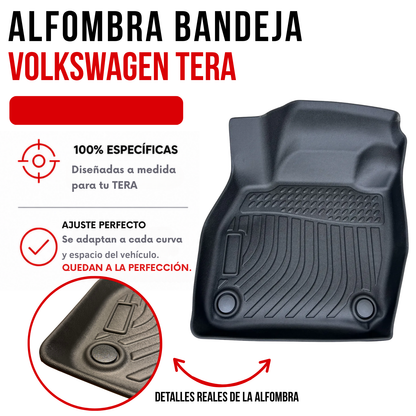 Alfombra Volkswagen Tera Bandeja Rígida 5d Bandeja De Piso Set alfombras TPE