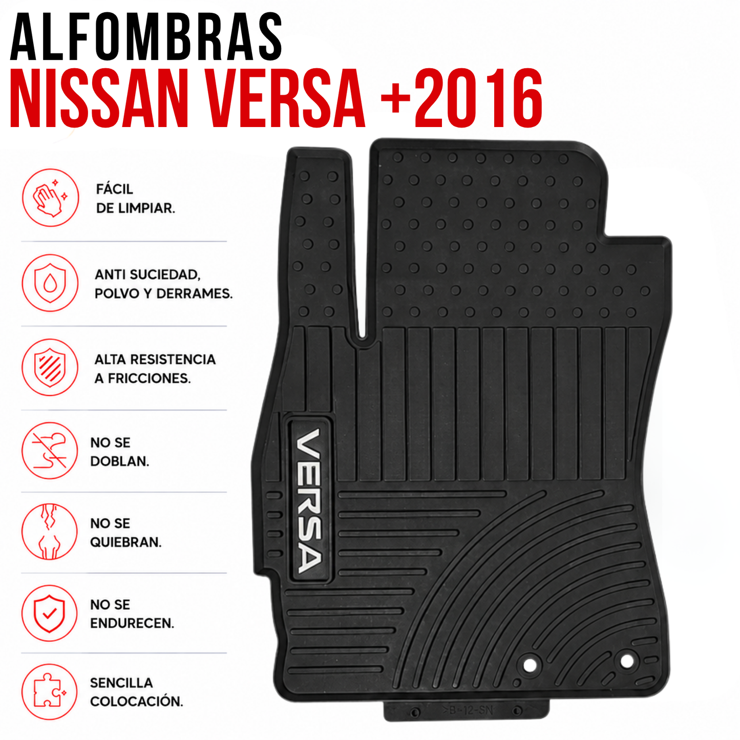 Juego Alfombra Nissan Versa +2016 Especificas Originales