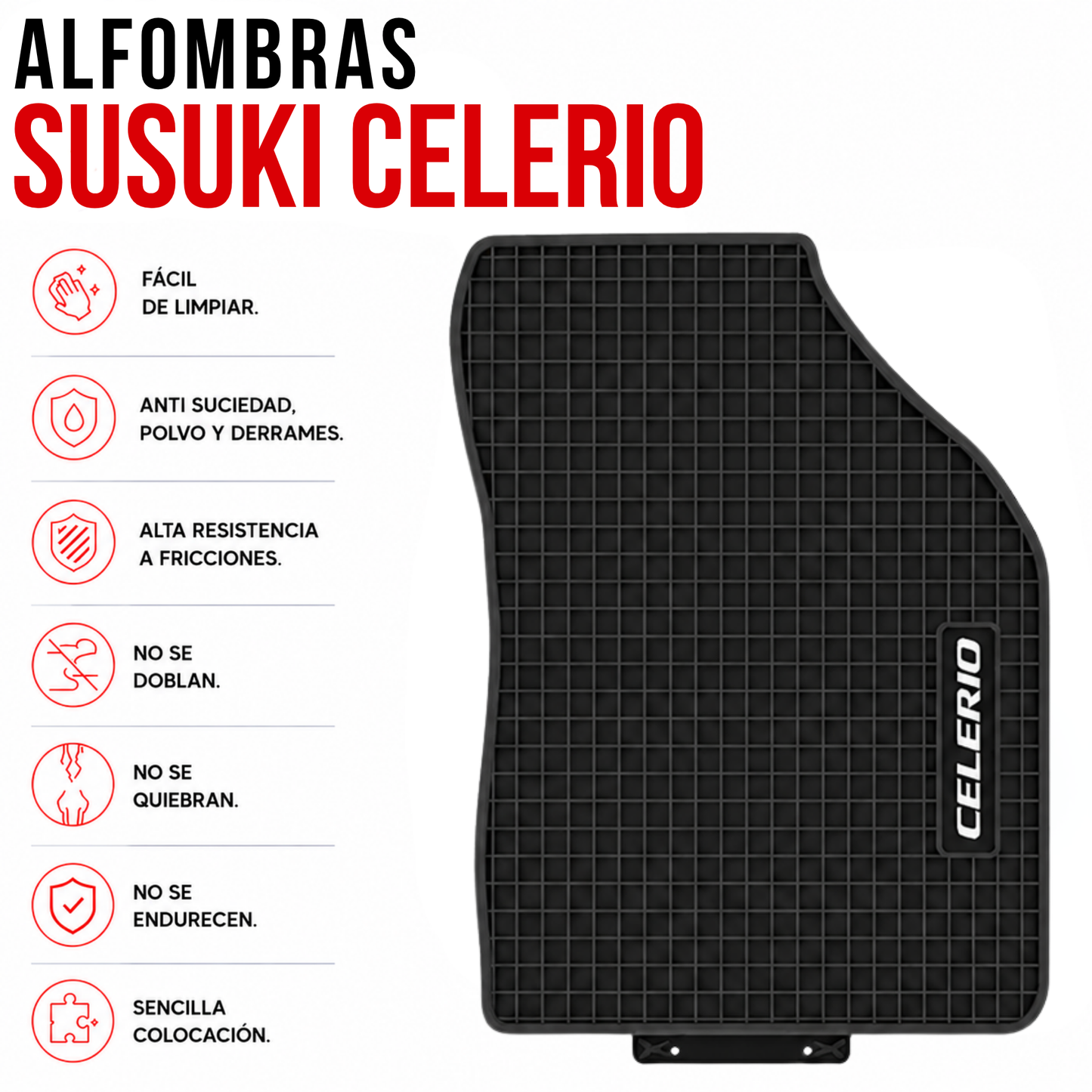 Juego Alfombra Auto Susuki Celerio Especificas Originales